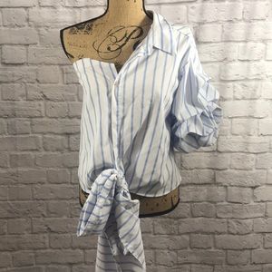 ONE SHOULDER RUFFLE TOP